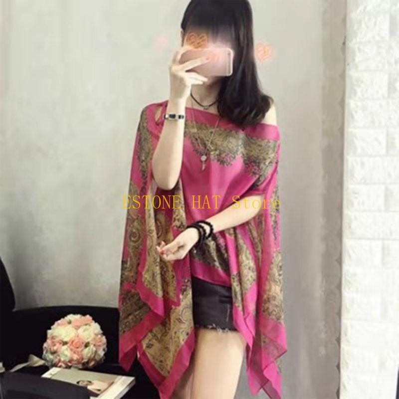 49MF Large Size Women Beach Bl - Pashmina Wrap Large ulasan dan harga