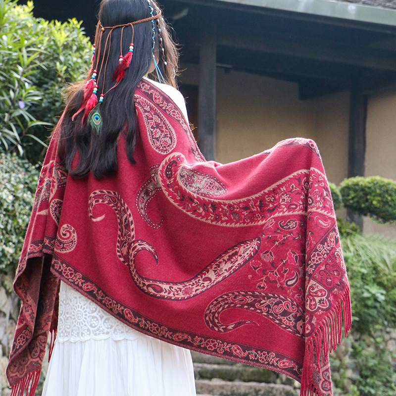 New Bohemia Style Women Double - Pashmina Wrap Large ulasan dan harga