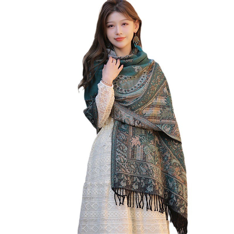 New Bohemia Style Women Double - Pashmina Wrap Large ulasan dan harga