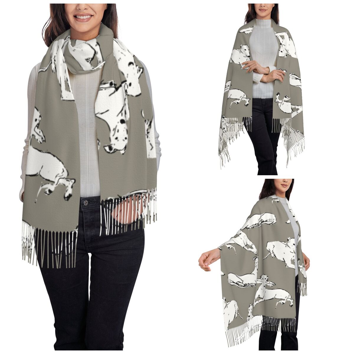 Relaxing Greyhound Whippet Sca - Pashmina Wrap Large ulasan dan harga