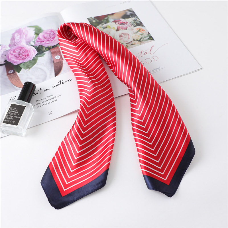 Luxury Stripe Silk Square Scar - Silk Tie Striped ulasan dan harga