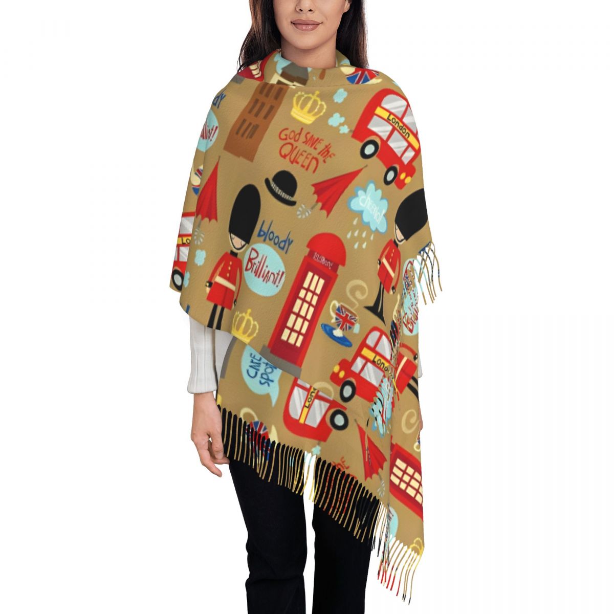 Enchanted London Scarf for Wom - Pashmina Wrap Large ulasan dan harga
