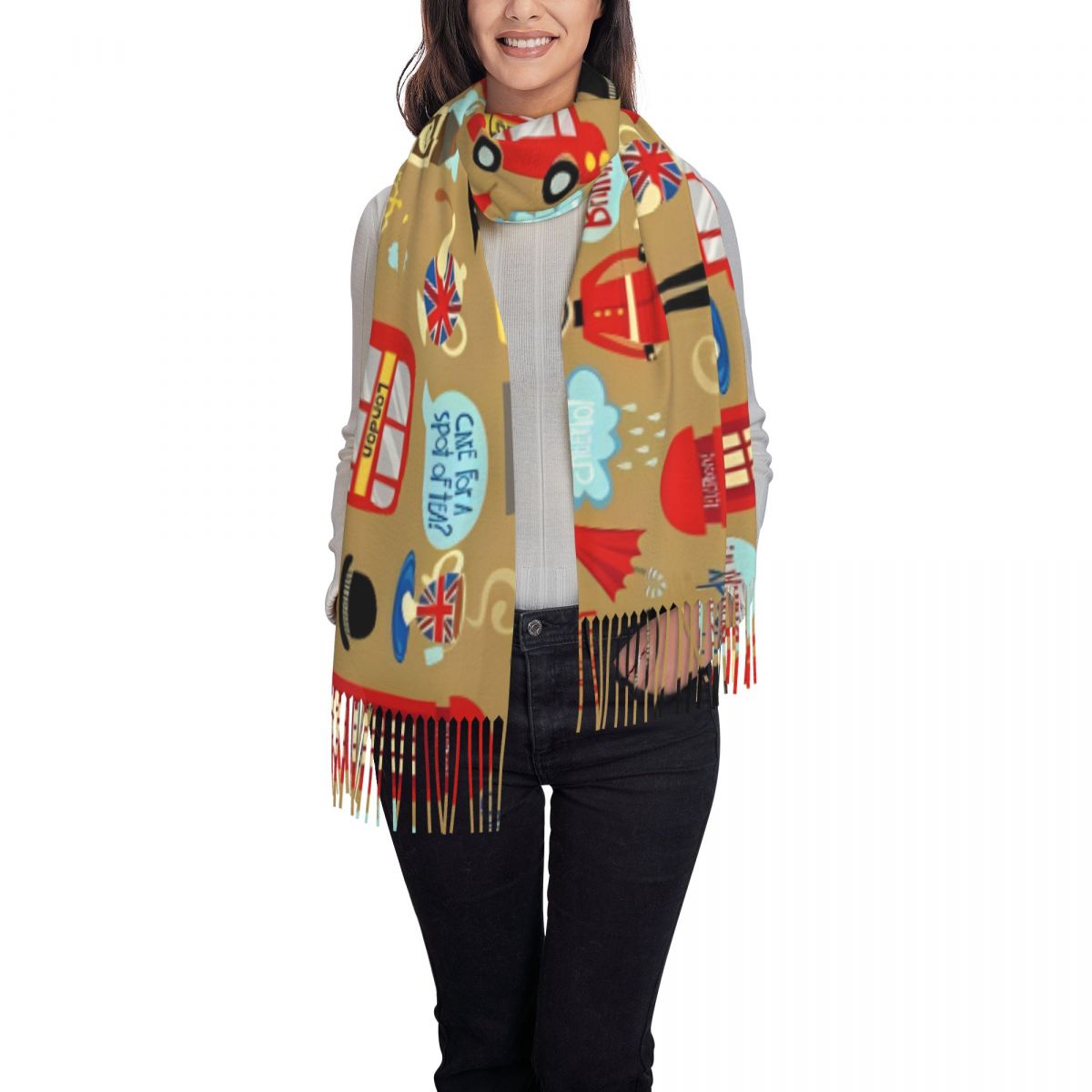 Enchanted London Scarf for Wom - Pashmina Wrap Large ulasan dan harga