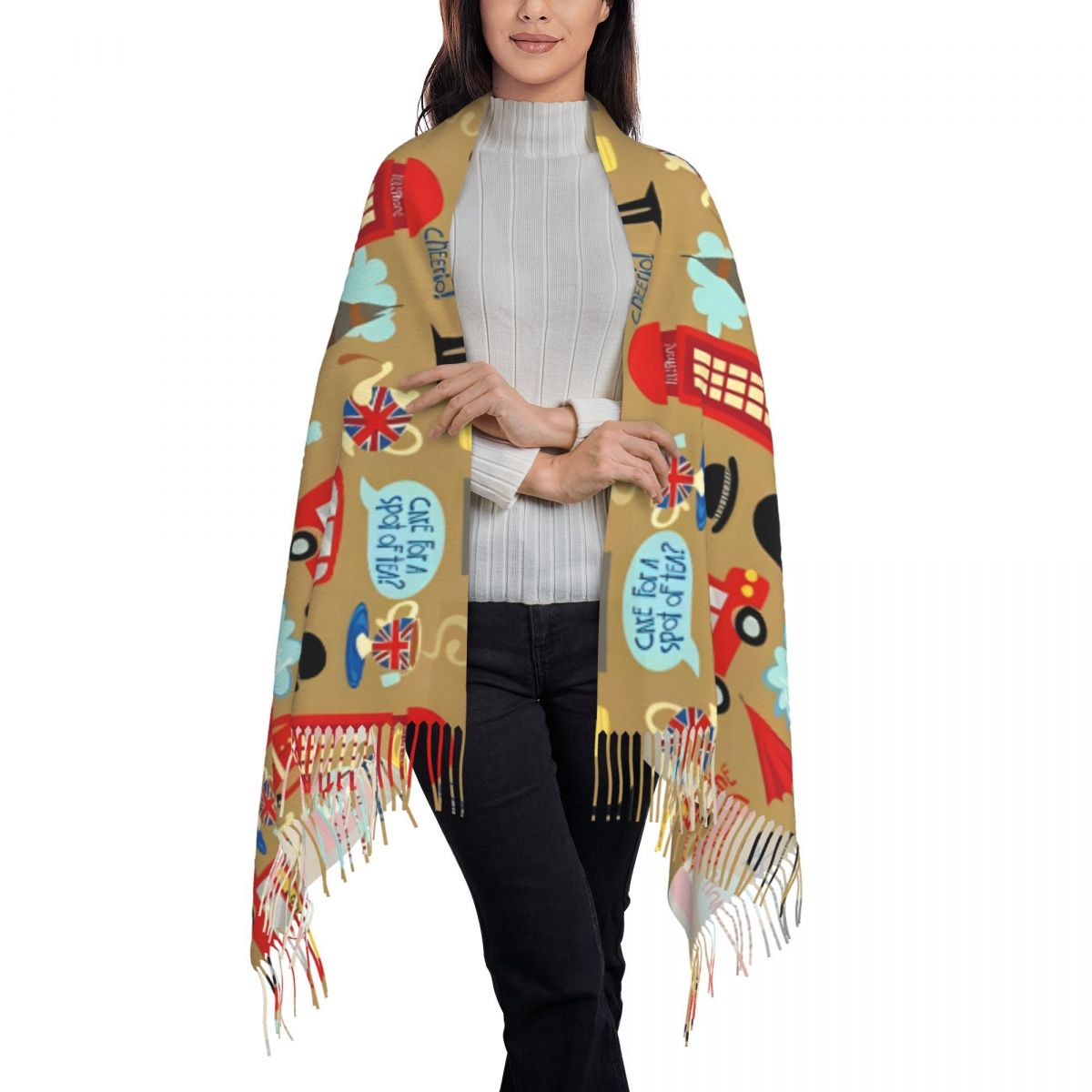 Enchanted London Scarf for Wom - Pashmina Wrap Large ulasan dan harga