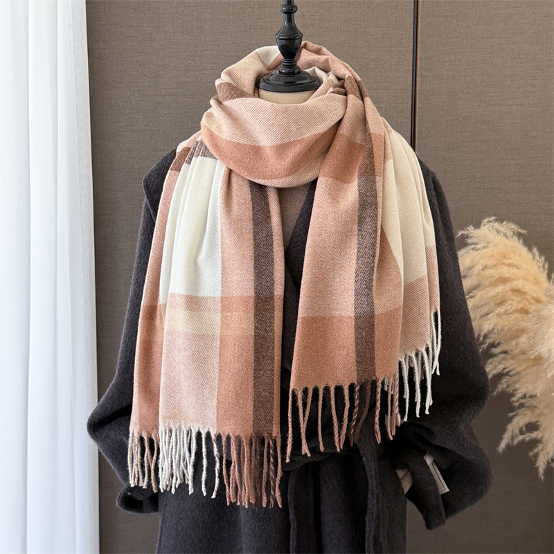 Women Imitation Cashmere Blank - Pashmina Wrap Large ulasan dan harga