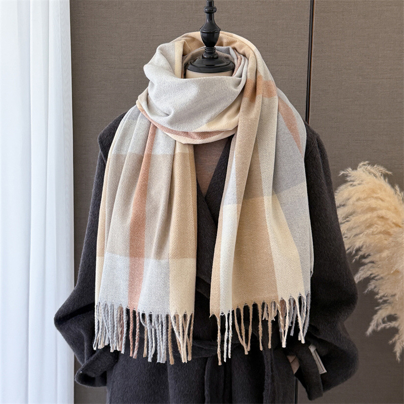 Women Imitation Cashmere Blank - Pashmina Wrap Large ulasan dan harga